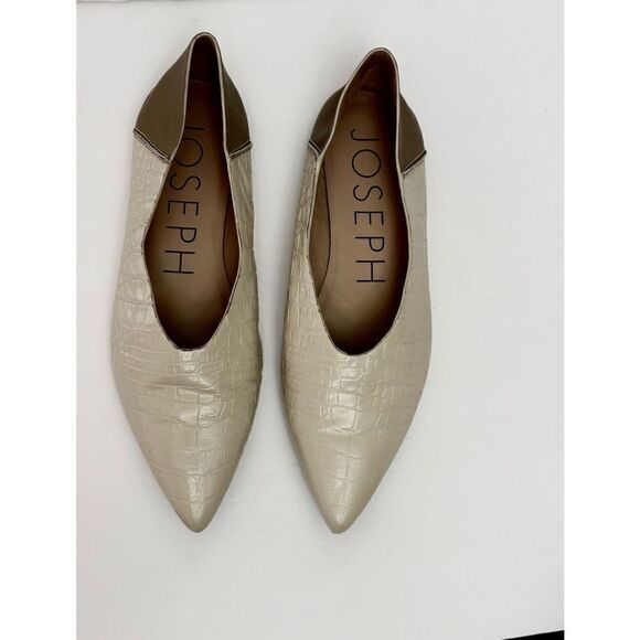 Joseph Shoes - JOSEPH  Made in Spain Women’s Leather Flat Beige Shoes